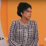 Adriana Diaz’s houndstooth jacket on CBS Mornings