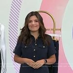 Adrianna’s navy utility dress on Today