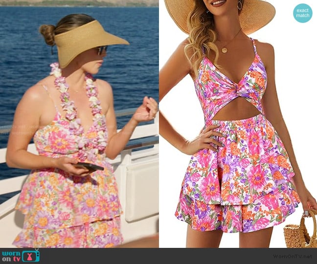 Nia’s floral print romper on The Valley