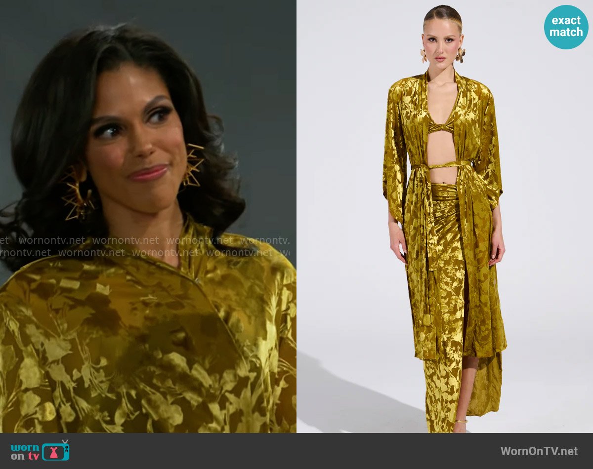Akira Fly Away Duster worn by Dani Dupree (Karla Mosley) on Beyond the Gates
