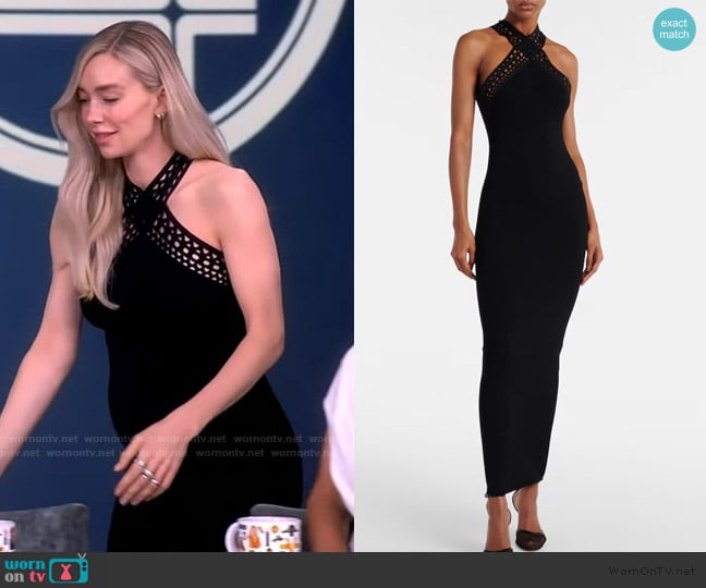Alaia Vienne halterneck gown worn by Vanessa Kirby on The View