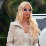 Alexia’s beige jacket on The Real Housewives of Miami