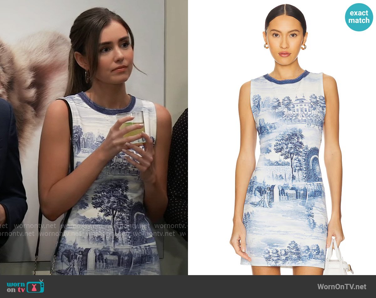 Emma’s graphic print dress on General Hospital