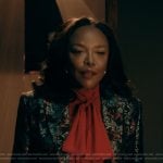Alicia’s floral jacquard blazer on The Chi