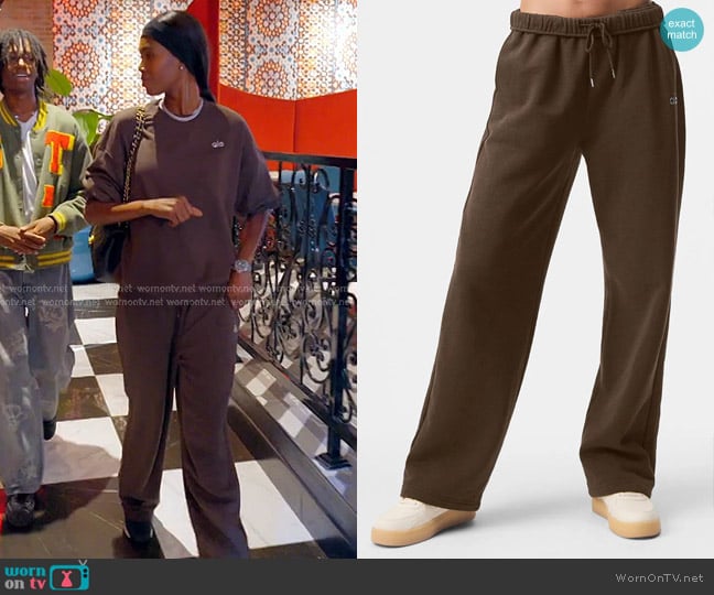 Alo Accolade Straight Leg Sweatpant worn by Kiki Barth (Kiki Barth) on The Real Housewives of Miami