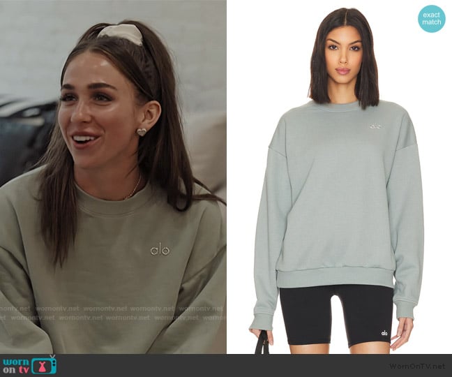 Alo Accolade Sweatshirt worn by Ariana Biermann on Next Gen NYC