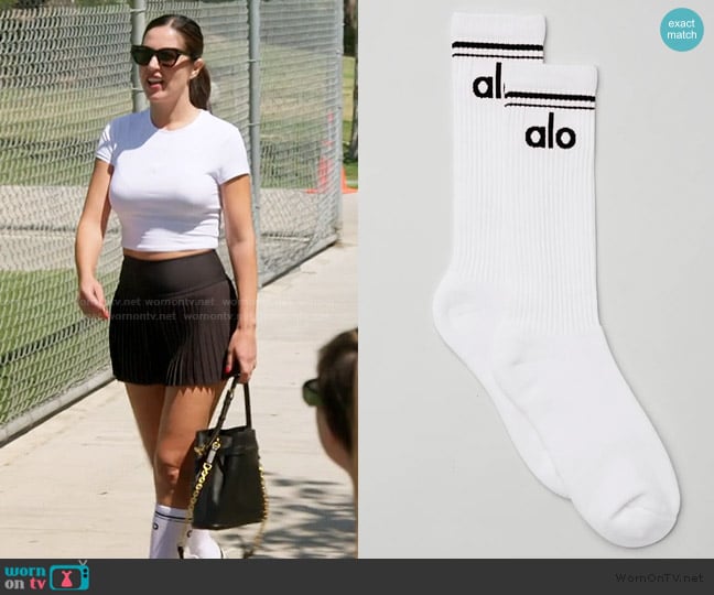 Alo Yoga Unisex Throwback Sock worn by Michelle Saniei on The Valley