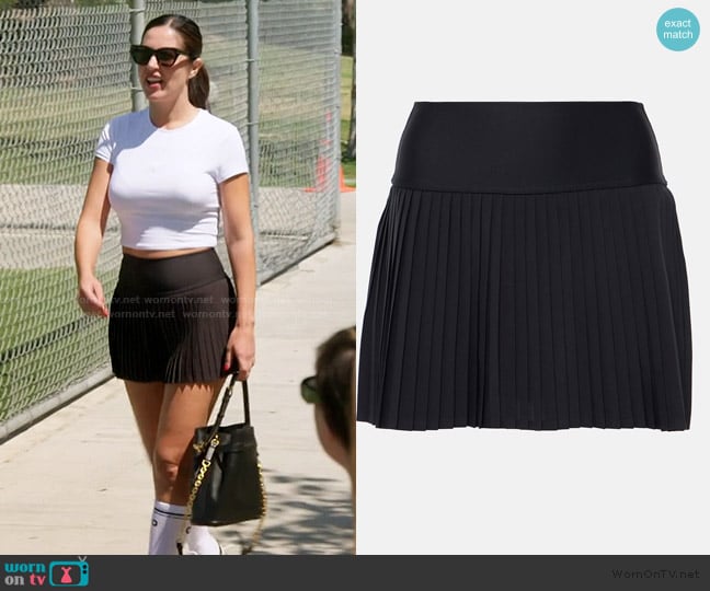 Alo Yoga Grand Slam Tennis Skirt worn by Michelle Saniei on The Valley