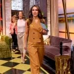 Alyssa’s brown vest on The View