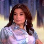 Ana’s marble print shirtdress on The View