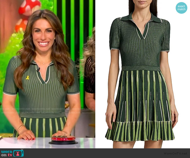 Simkhai Weslee Knit Polo Minidress worn by Alyssa Farah Griffin on The View
