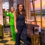 Alyssa’s navy vest and pants on The View