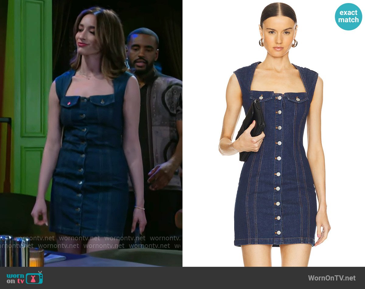 Amanda Uprichard Reeves Dress worn by Ashley Morgan (Jen Jacob) on Beyond the Gates