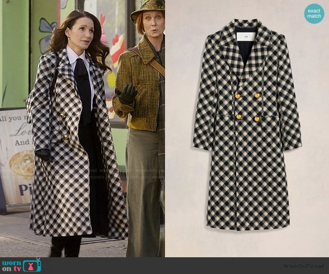 Ami Paris Fitted Coat worn by Charlotte York (Kristin Davis) on And Just Like That