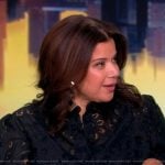 Ana’s black lace blouse on The View