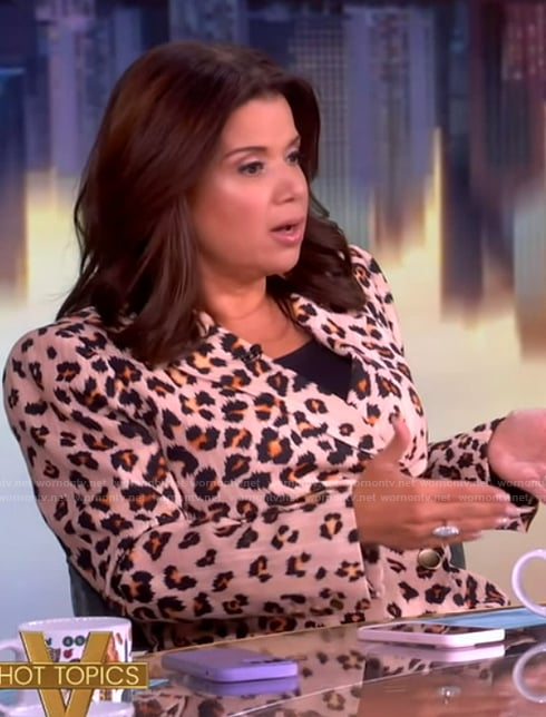 Ana’s leopard print blazer on The View