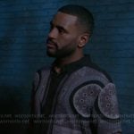 Andre’s printed shirt on Beyond the Gates