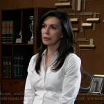 Anna’s white button down shirt on General Hospital