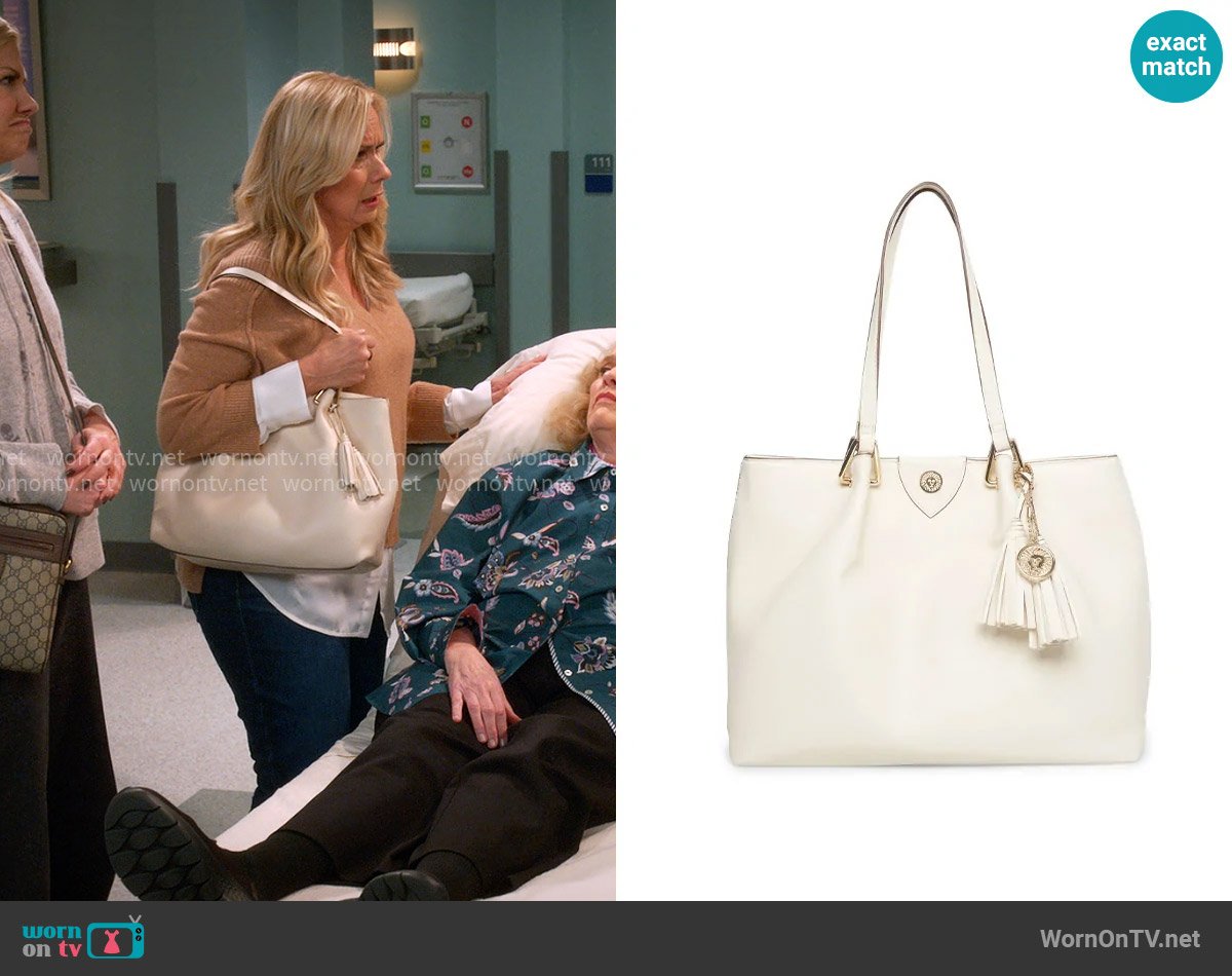 Anne Klein A Hinge Tote Bag worn by Leanne Murphy (Leanne Morgan) on Leanne