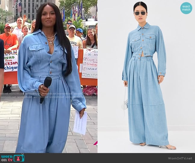 AnOnlyChild Cliff Jacket and Stona Pants worn by Ciara on Today