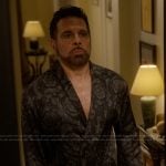 Anthony’s black baroque robe on And Just Like That