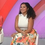 Arianna’s floral print maxi skirt on Today