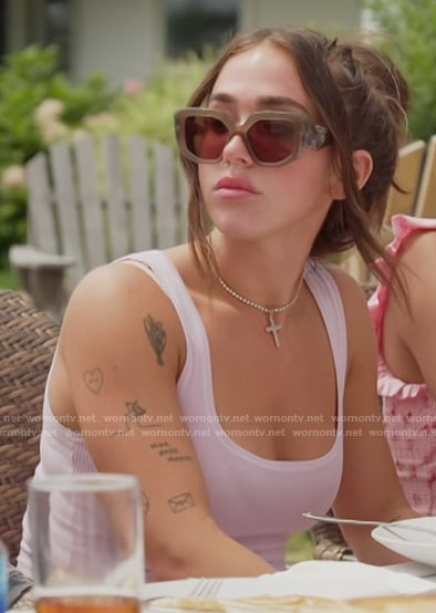 Ariana's pink tank top on Next Gen NYC
