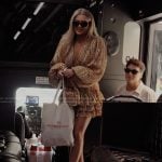 Chloe’s animal print plunging dress on Next Gen NYC