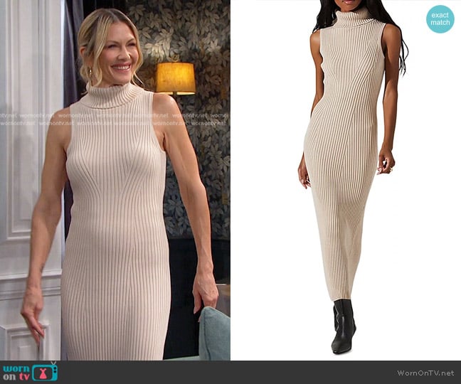 ASTR the Label Channary Turtleneck Sweater Dress worn by Kristen DiMera (Stacy Haiduk) on Days of our Lives