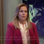 Laura’s pink blazer on General Hospital