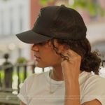 Ava’s black baseball cap on Next Gen NYC