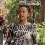 Ava’s tie dye print top on Next Gen NYC