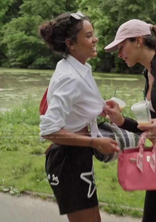 Ava's black shorts on Next Gen NYC