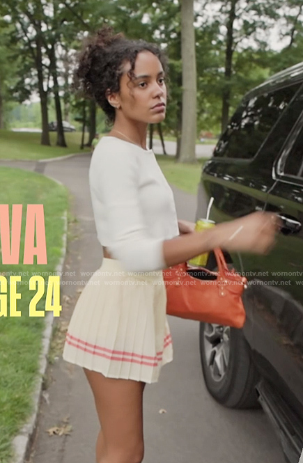 Ava's yellow mini skirt on Next Gen NYC