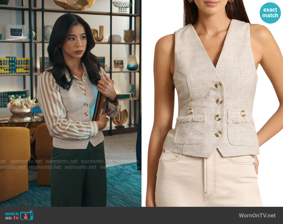 Avec Les Filles Tweed Suit Vest worn by Sarah Franklin (Leah Lewis) on Matlock