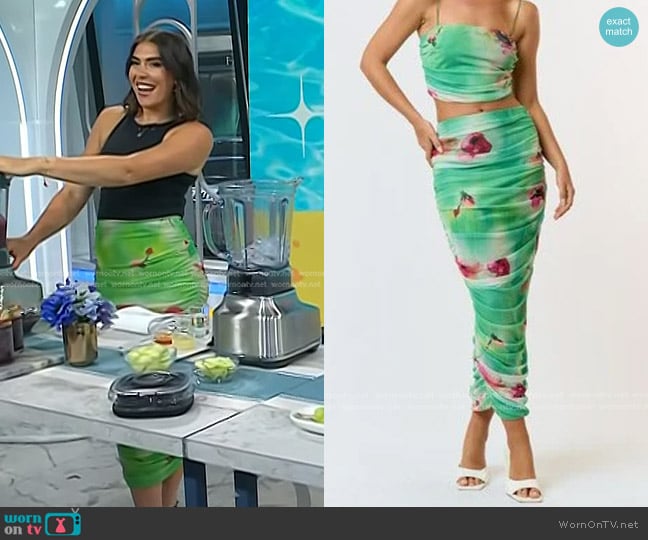 aXd Zami Skirt worn by Katie Stilo on Today