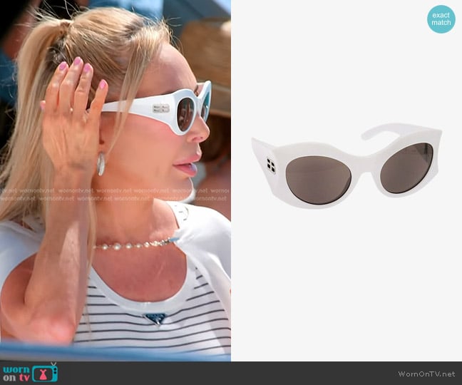 Balenciaga BB0256S Sunglasses worn by Marysol Patton (Marysol Patton) on The Real Housewives of Miami