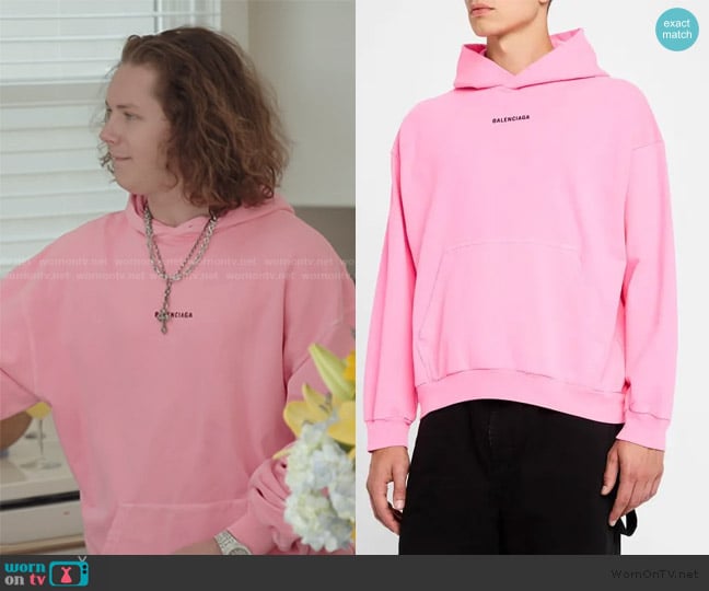 Balenciaga Logo Hoodie worn by Hudson McLeroy on Next Gen NYC