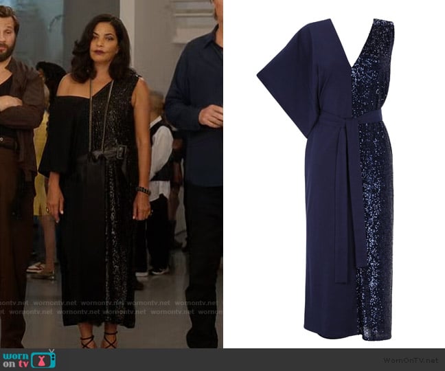 Balkanica Tunic Gala Dress worn by Seema Patel (Sarita Choudhury) on And Just Like That