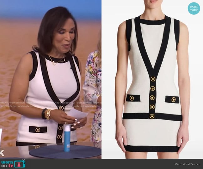 Balmain Knitted Mini Dress worn by Dr. Jeanine Downie on Live with Kelly and Mark
