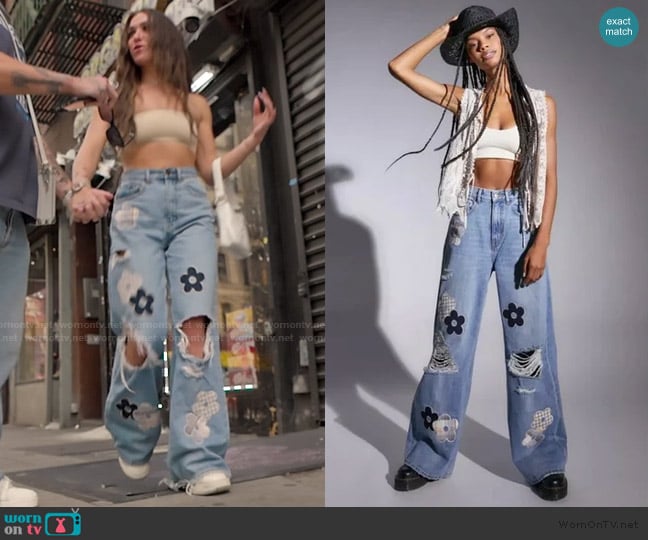 BDG Daisy Parch Distressed Jeans worn by Ariana Biermann on Next Gen NYC