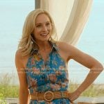 Bess’s blue floral belted romper on We Were Liars