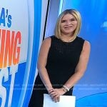 Jenna’s black pointelle knit dress on Today
