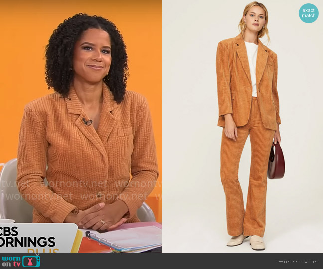 Blank NYC Next Date Blazer worn by Adriana Diaz on CBS Mornings