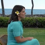 Liz’s blue ribbed polo dress on Today