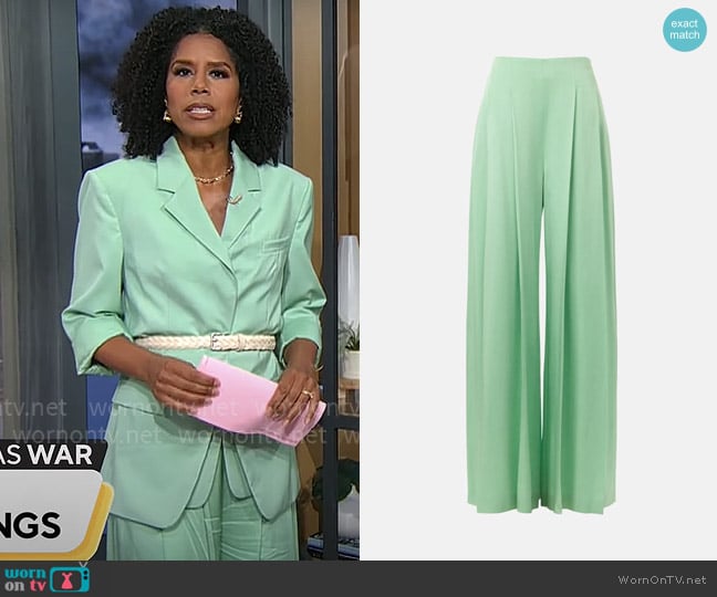 BOSS Tetosta Trousers worn by Adriana Diaz on CBS Mornings