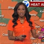 Brittany's orange utility mini dress on Good Morning America