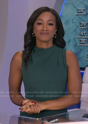 Brittany’s green sleeveless dress on Good Morning America