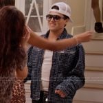 Brooks’s printed denim jacket on Next Gen NYC