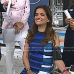 Jodi’s blue striped dress on Today